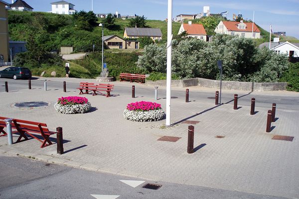 Park Stele med aluminium reflekser