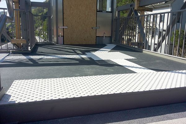 Ledelinjesystem taktile markinger