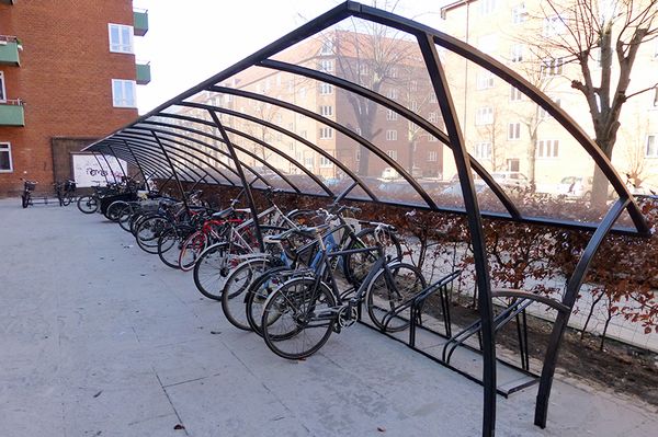 Rustbeskyttet cykelparkering