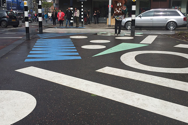 Creative crosswalk in Rotterdam