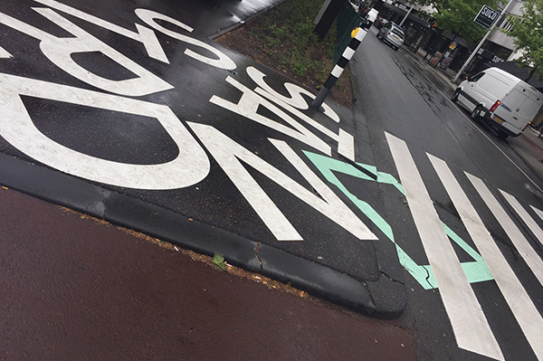 Crosswalk with a message