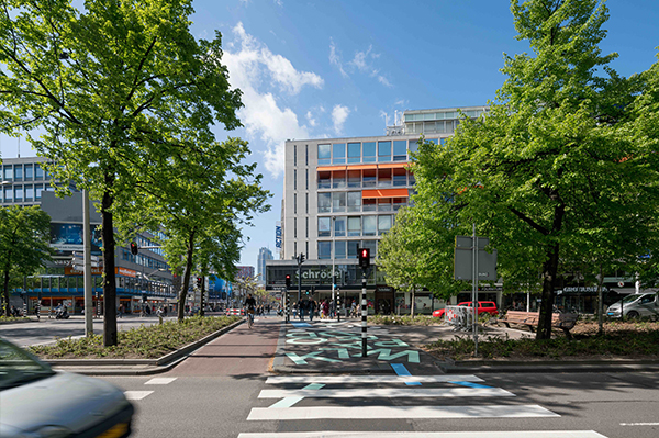 Pedestrian crossing used as streetart