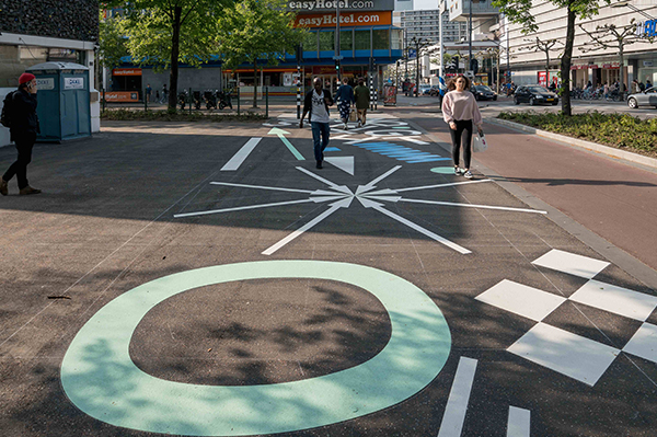 Crosswalk designed by Opperclaes and Street Makers