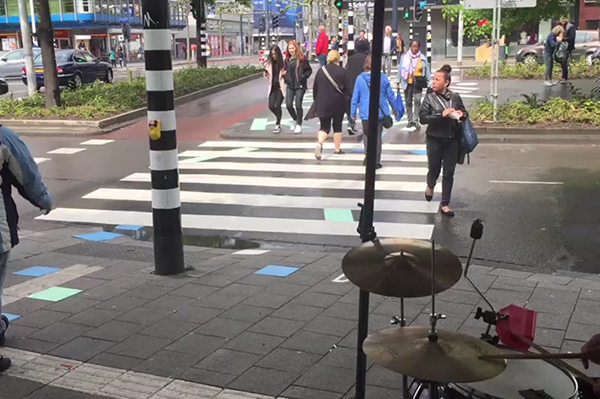 Alternative pedestrian zone in Westblaak