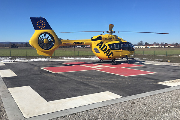 Helikopterlandingsplads i Weilheim