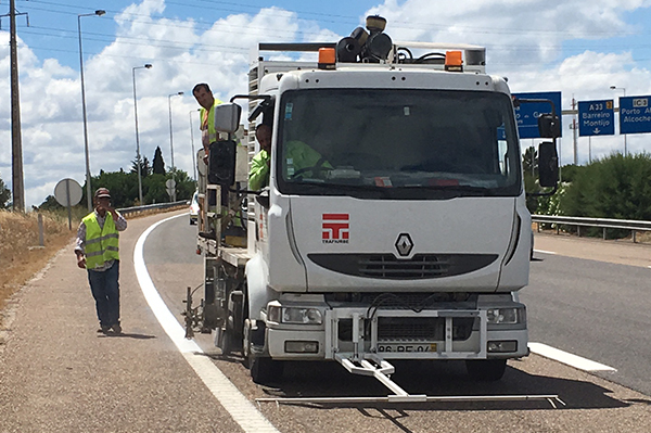 Genoptegning på motorvejen