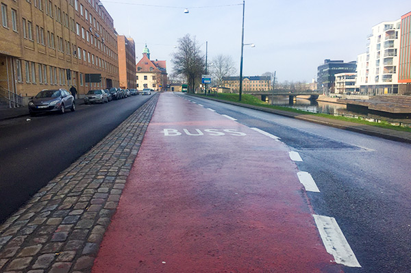 BUS bane markering efter 6 år