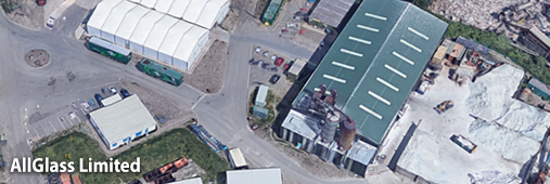 Air photo of Allglass factory