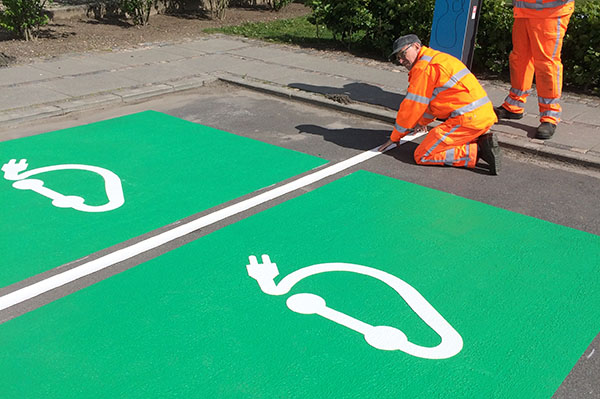 Parkeringsareal til elektriske biler